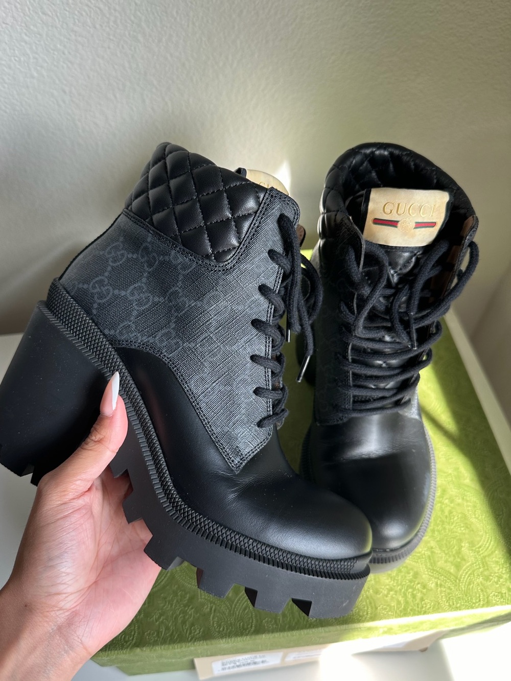 Women’s Gucci GG Leather Boots